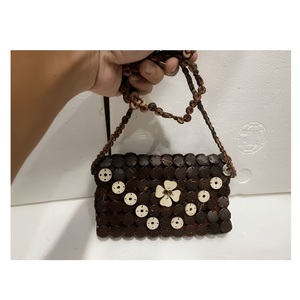 <b>BOHO</b> VIETNAM COCONUT SHELL <b>BAG</b> FOR WOMEN UNIQUE SUMMER FASHION - Product Image 2