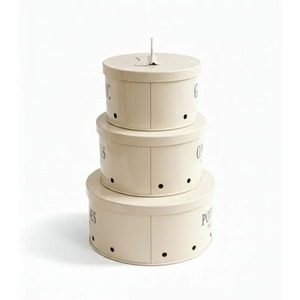 Stackable Cylinder Metal Kitchen <b>Canister</b> <b>Set</b> with Metal Lids Vintage Design Handcrafted Freshness Preservation for Food Storage - Product Image 1