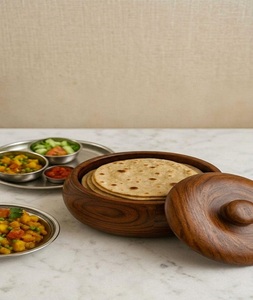 Boîte à Chapati en Plastique Poli de Qualité Supérieure, Écologique et Compatible Lave-Vaisselle, Design Américain, Bol de Service avec Couvercle pour Roti et Aliments F S - Product Image 2