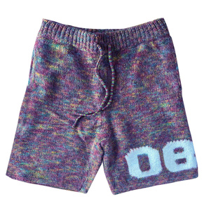 RTS Wholesale Price Top Quality <b>Men's</b> Knitted Acrylic <b>Shorts</b> With Drawstring Waist And Letter Logo Casual Wear AI-SH-26 - Product Image 1