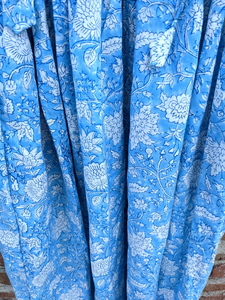 ชุดเดรสอินเดียผ้าฝ้ายพิมพ์ลายด้วยมือ 100% ลายดอกไม้ ทูนิคและเดรสยาวปักลายสไตล์ลำลองสำหรับผู้หญิง - Product Image 5