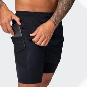 Premium <b>Men</b> <b>Compression</b> <b>Shorts</b> Custom Logo Breathable Quick Dry Elastic Waist High Quality Gym Workout Yoga Running Fitness Trai - Product Image 2