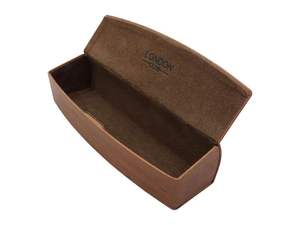 Étui à lunettes en cuir PU texturé de haute qualité avec rabat - Product Image 4