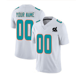 Camiseta de Fútbol Americano Personalizada DUBBIX para Hombre, Manga Corta, Cuello en V, Poliéster que Absorbe la Humedad, Blanca, Naranja, Negra, con Números de Equipo - Product Image 6