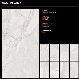 Azulejos de Porcelana Mate CLAYTON CERAMIC 600x1200mm Antideslizantes y Resistentes a los Ácidos para Paredes y Pisos Interiores Hechos en India - Product Image 1