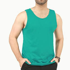 Camisetas sin mangas de algodón/fibra de bambú transpirables de talla grande para hombre, diseño OEM, colores personalizados, Pakistán, las más vendidas - Product Image 5