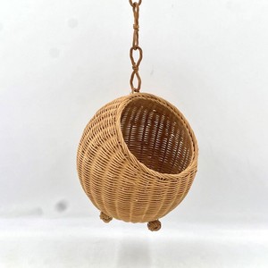 Rattan <b>basket</b> pots plant pot holder flower <b>display</b> planter accessory for garden decoration - Product Image 4