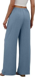 Pantalons décontractés à jambes larges pour femmes - Product Image 3