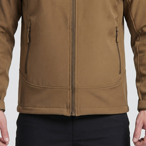 Custom Company logo Windproof Hiking Coat <b>Hooded</b> Outdoor Waterproof <b>Fleece</b> Soft shell Men Winter <b>Jackets</b> - Product Image 6