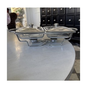 Hotels Restaurant Luxury Round Gold Stainless Steel Buffet Chafing <b>Dish</b> With Cover Food Warmer <b>Set</b> - Product Image 1