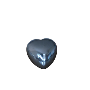 Piedra Preciosa de Hematita en Forma de Corazón para Alivio del Estrés y Protección, Cristal Natural Pulido para Decoración de Escritorio, Meditación y Sanación - Product Image 1