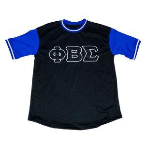 Camiseta de Béisbol Negra Phi Beta Sigma para Hombre, Ajuste Cómodo, Calidad Premium, Ropa de Fraternidad Griega, Ropa Deportiva Informal - Product Image 1