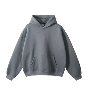 Sudadera con Capucha Oversize sin Cordones de Alta Calidad, Gruesa de Forro Polar, Pesada, Transpirable, Ecológica, Estilo Urbano para Invierno - Product Image 1