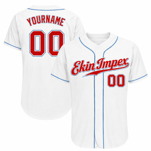 Maillot de baseball personnalisé vierge en gros pour broderie, maillots de softball pour hommes, maillot de baseball avec logo brodé personnalisé pour hommes - Product Image 1