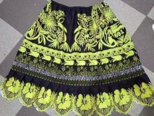 Jupes décontractées polynésiennes pour femmes en coton de haute qualité, fabriquées au Pakistan, broderie personnalisée style hawaïen, prix bas - Product Image 4