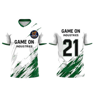Maillots de foot personnalisés par sublimation, vêtements de sport, vêtements d'entraînement, maillot de foot col en V unisexe, service OEM - Product Image 1