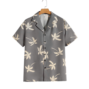 Pareja a juego Palmera Camisas Verano Playa Casual Aloha Traje para él y ella - Product Image 1