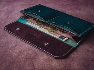 Cadeau pour elle Cuir naturel Long Personnalisé Grand LSW-0057 portefeuille gravé pour femme - Product Image 6