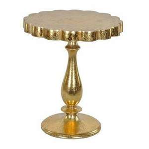 Table d'appoint ronde classique en bois avec base trépied, finition polie traditionnelle, meuble d'appoint pour la décoration de chambre - Product Image 4