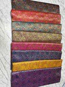 Tissu Brocart Élégant 100% Polyester à Motifs Tissés Riches, Absorbant l'Humidité, Séchage Rapide, Personnalisable pour Tenues Ethniques et Mariages - Product Image 6