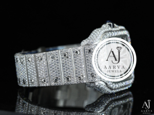 Montre mécanique automatique avec réserve de marche, cadran carré de 28 mm, bracelet en acier inoxydable, incrustation de strass, style bijou - Product Image 4