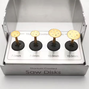 Kit de Discos de Sierra para Implantes Dentales Manuales de Acero Inoxidable, Juego de 4 Piezas, Certificado CE, para Cirugía Dental Avanzada e Implantes - Product Image 1