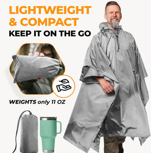 Vêtements de pluie imperméables pour filles - Vêtements d'extérieur en nylon respirant pour un usage quotidien - Product Image 2