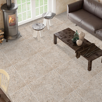 Carreaux de porcelaine Coronos Rossa 60x60 cm, finition mate, imitation pierre, pour sol et mur intérieur