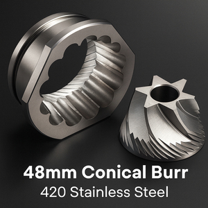 Juego de Repuesto de Muelas Cónicas de 3 Biselados para Molinillo de Café DeLonghi ECAM <span class=keywords><strong>ETAM</strong></span>, Molienda Silenciosa y Precisa - Product Image 4