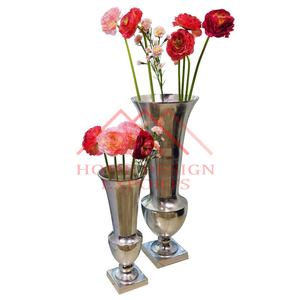 Jarrón de Piso Decorativo de Aluminio con Forma de Trompeta para Decoración de Sala de Estar, Decoración Interior y Exterior, Urnas de Piso - Product Image 5