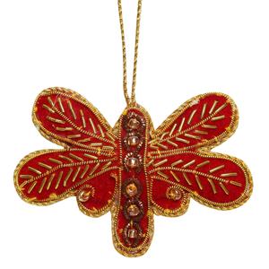 Brazeal Studio fait à la main velours Satin brodé arbre de noël personnalisé en gros ornement avec chameau renne mouton - Product Image 2