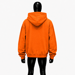 Orange Oversized Pray Graphic <b>Hoodie</b> <b>Yellow</b> Letter Print Streetwear Pullover Sweatshirt Unisex Casual Fashion Hooded Top For <b>Men</b> - Product Image 2