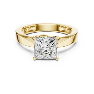 Anillo Minimalista con Diamante Princesa de 1.5CT Cultivado en Laboratorio, Oro Rosa de 18KT con Baño de Rodio, Certificado IGI, Anillo de Compromiso de Lujo para San Valentín - Product Image 6
