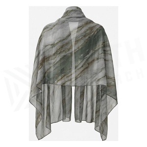NORTH APPROACH Foulard carré en soie pour femme, imprimé floral, élégant, multifonctionnel, accessoire de mode toutes saisons - Product Image 2