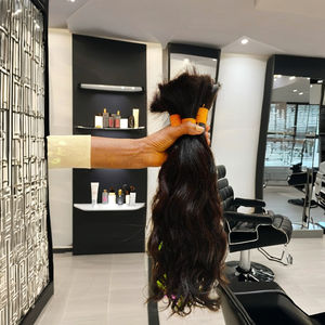 Cheveux humains indiens en vrac bruts non transformés. Nouveau produit Hotselling 100% tissage de cheveux indiens bruts naturels, vente en gros de cheveux indiens - Product Image 1