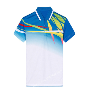 Chemises de golf personnalisées avec logo, séchage rapide, manches courtes, impression intégrale, polyester/spandex, design uni, tissées, sportives, formelles, teintes unies - Product Image 2