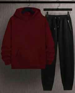 Conjunto Deportivo Elite Voltage de Dos Tonos – Sudadera con Capucha Gruesa en Amarillo Solar Premium y Pantalones Deportivos Ajustados en Negro Obsidiana - Product Image 1