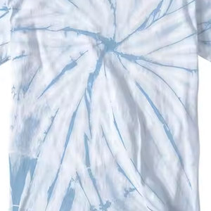 T-shirt à manches courtes Tie-Dye Arc-en-ciel Bleu Liquide 2026, 100% Coton, pour Hommes et Femmes, Haute Qualité, Prix Bas - Product Image 4