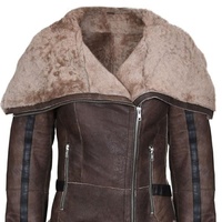 Blouson en cuir de peau de mouton originales pour hommes et femmes, manteau chaud, à la mode, avec col personnalisé, nouveauté hiver 2021, 2021