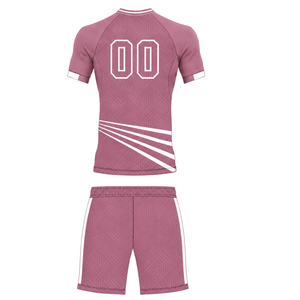 Conjunto de Camiseta y Pantalones Cortos de Fútbol Rosa Polvoriento, Uniforme Deportivo de Manga Corta, Ropa de Entrenamiento, Ropa Deportiva para Equipos - Product Image 2