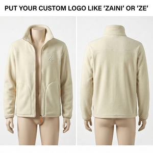 Mens 240g Thin Casual Premium Polar Fleece <b>Jacket</b> Reinforced Panel Custom Embroidery Patch Logo Tactical Outdoor Autumn - Product Image 5