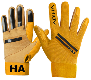 Leather Anti-slip Durable Breathable Baseball Batting <b>Gloves</b> Hook Loop Closure <b>Moisture</b> Super Breathable Mash - Product Image 2