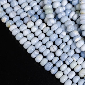 Bleu Bonbon Opale Lisse Rondelle Perles Naturel Teint Bleu Opale Plaine Rondelle Pierres Précieuses 8mm Perles pour La Fabrication De Bijoux De Vente En Gros - Product Image 2