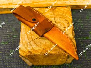 Étui pour couteau à lame fixe en cuir de vachette de haute qualité, fait main, léger, durable, pour le camping, la chasse, OEM, universel, vente en gros - Product Image 3