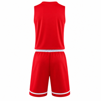 Jersey Atletik Tanpa Lengan Unisex, Celana Pendek Olahraga Senada, Bahan Bernapas Ringan Cepat Kering 100% Poliester untuk Latihan Kebugaran