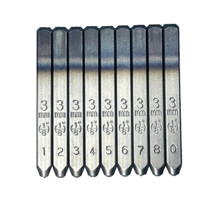 Kit de poinçons métalliques pour lettres et chiffres de 3 mm (1/8 pouce) – Outils de marquage industriels en acier - Product Image 4