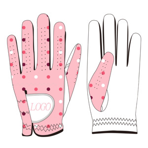 Gants de golf en cuir de cabretta de mouton pour hommes et femmes, marque privée, couleur blanche, prise en main facile, sangle de poignet réglable, fermeture auto-agrippante - Product Image 5