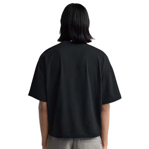 Camiseta al por mayor de corte regular y holgado, 100% algodón de alta calidad, cuello redondo, corte oversize, hombros caídos, ecológica para hombre - Product Image 2