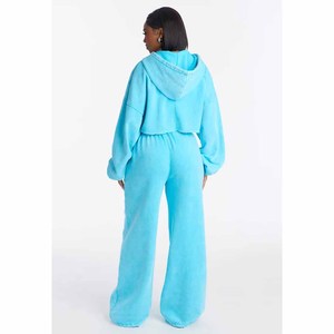 Custom Acid Washed <b>Women's</b> Casual Short Solid Winter Yoga <b>Set</b> 2 Piece Long <b>Set</b> Fleece Zipper Breathable Gym Quick Dry <b>Women</b> <b>Set</b> - Product Image 6