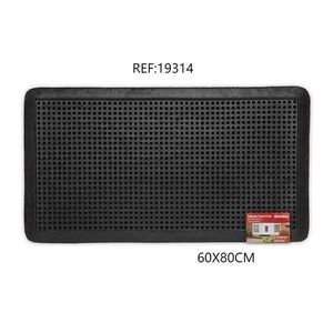 Tappetino Antiscivolo in Gomma Nera con Punte 60X80Cm per Uso Interno ed Esterno - Product Image 1